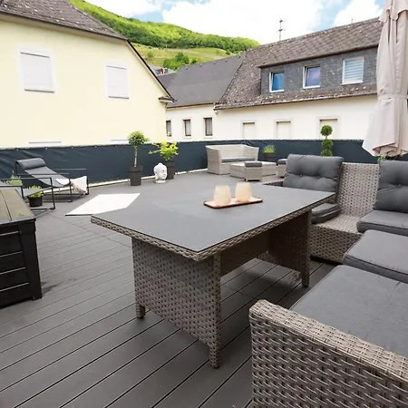 公寓 Geraeumige Mosel-fewo Fuer Ganze Familie - Grosse Dachterrasse - Netflix - Waschmaschine & Trockner