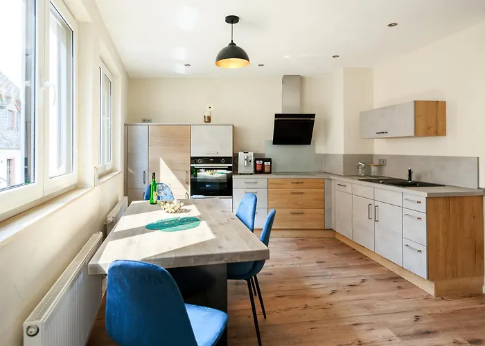 Geraeumige Mosel-fewo Fuer Ganze Familie - Grosse Dachterrasse - Netflix - Waschmaschine & Trockner * 森海姆