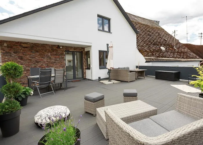 Geraeumige Mosel-fewo Fuer Ganze Familie - Grosse Dachterrasse - Netflix - Waschmaschine & Trockner 公寓 *
